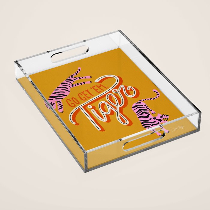 Go Get 'Em Tiger - Yellow Palette Acrylic Tray Gallery Image 1