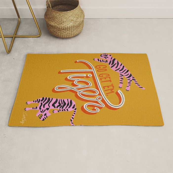 Go Get 'Em Tiger - Yellow Palette Rug Gallery Image 1