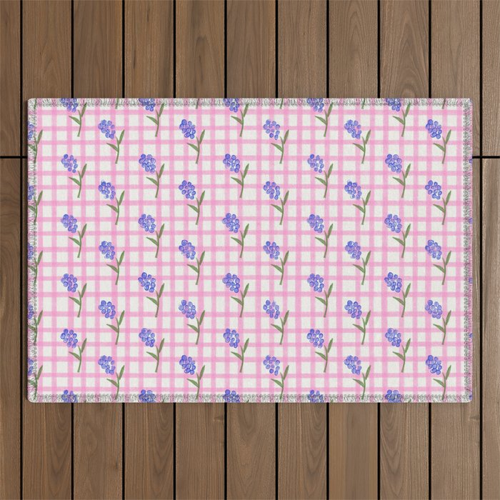 Picnic Flowers Outdoor Rug Gallery Image 1