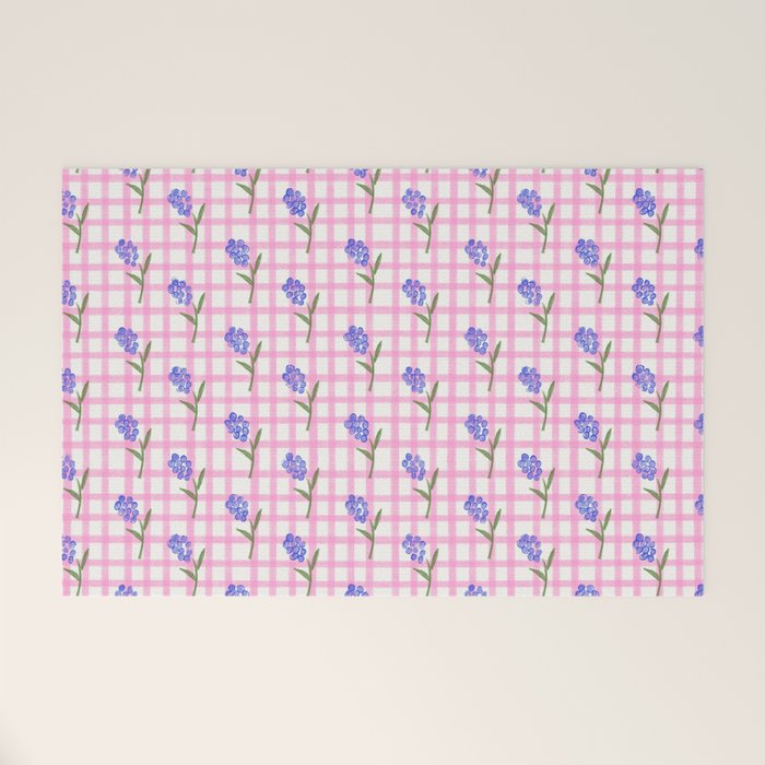 Picnic Flowers Welcome Mat Gallery Image 1