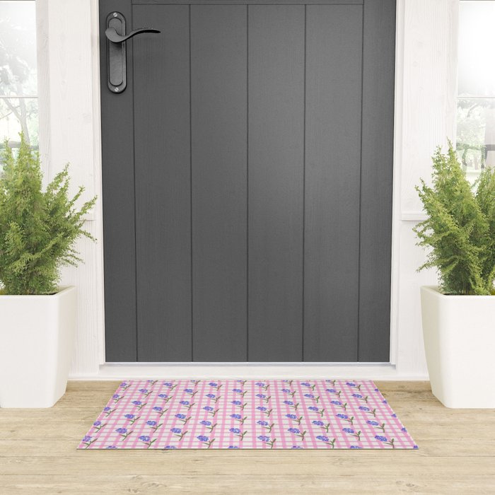 Picnic Flowers Welcome Mat Gallery Image 3
