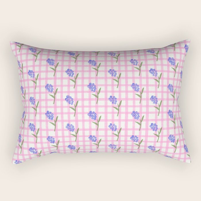 Picnic Flowers Rectangular Pillow Gallery Image 2