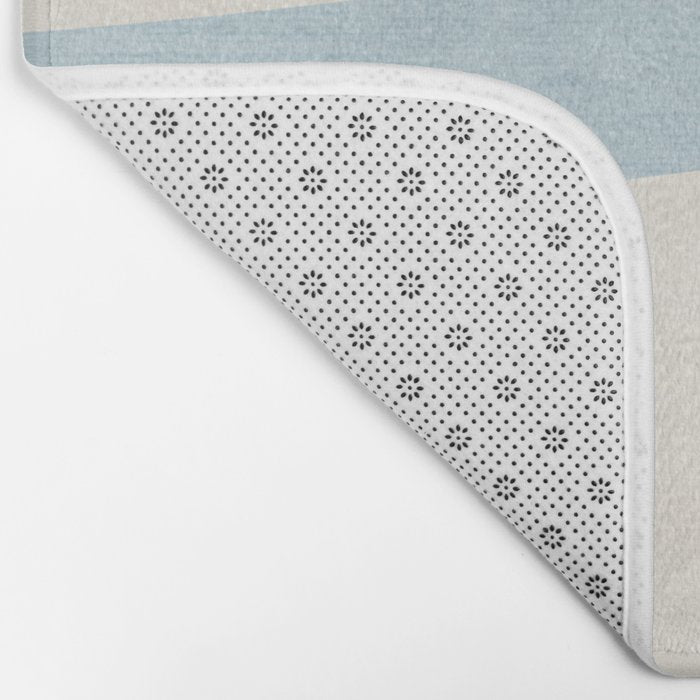 Light Blue Minimalist Artwork Bath Mat Gallery Image 2