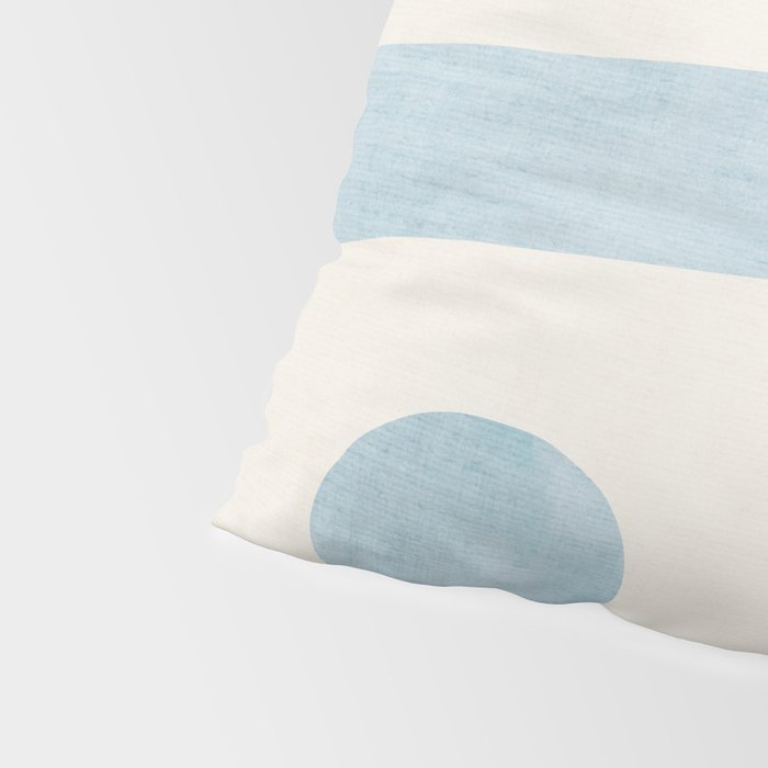 Light Blue Minimalist Artwork Pillow Sham Gallery Image 4