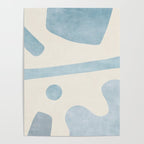 Light Blue Minimalist Artwork Poster Gallery Image 4
