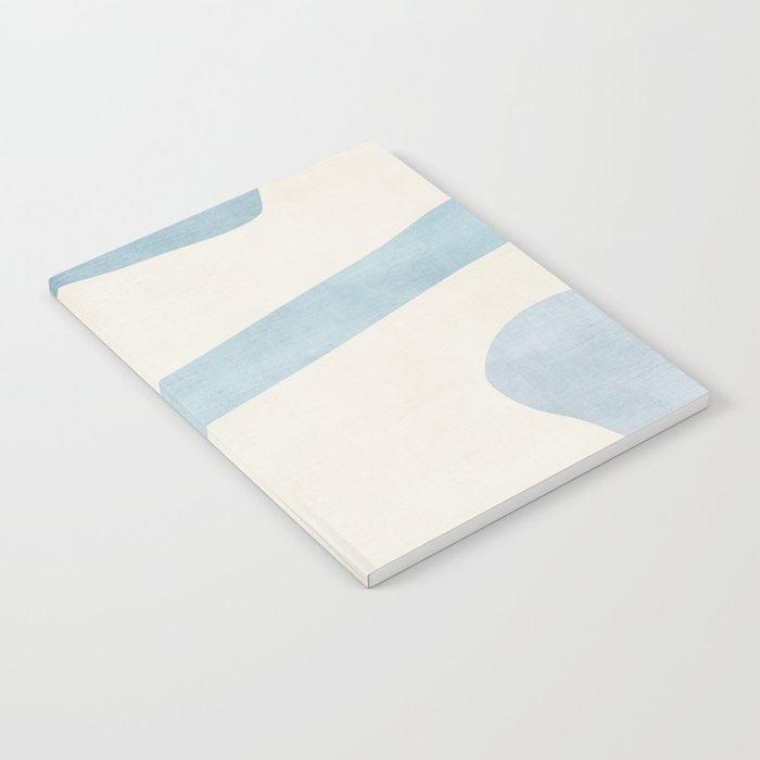 Light Blue Minimalist Artwork Notebook Gallery Image 2