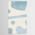 Light Blue Minimalist Artwork Tablecloth Gallery Image 2