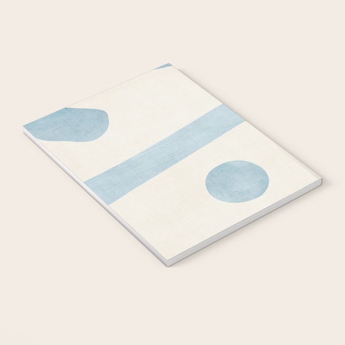 Light Blue Minimalist Artwork Notebook Gallery Image 3