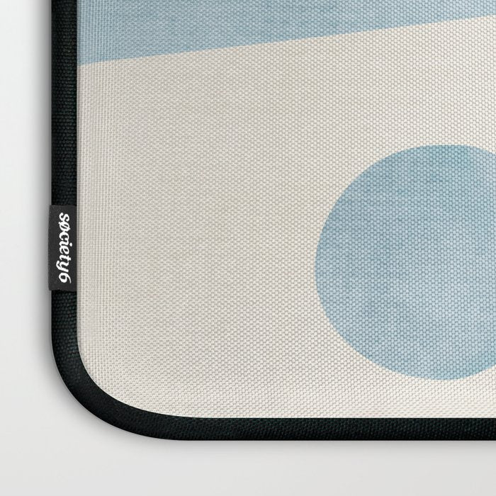 Light Blue Minimalist Artwork Laptop Sleeve Gallery Image 3