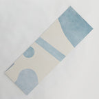 Light Blue Minimalist Artwork Yoga Mat Gallery Image 1