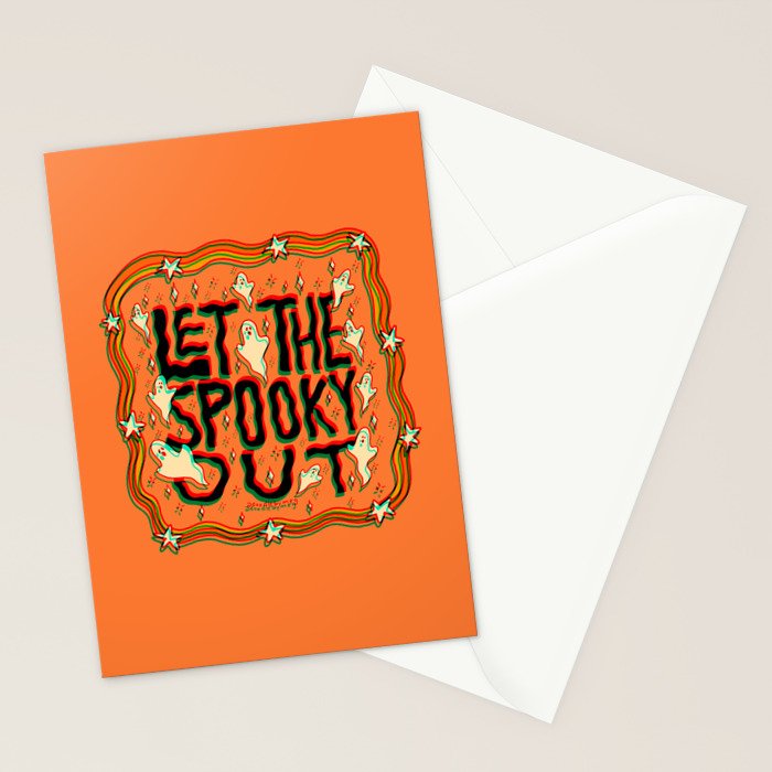 Let the Spooky Out in 3D Stationery Card Gallery Image 2