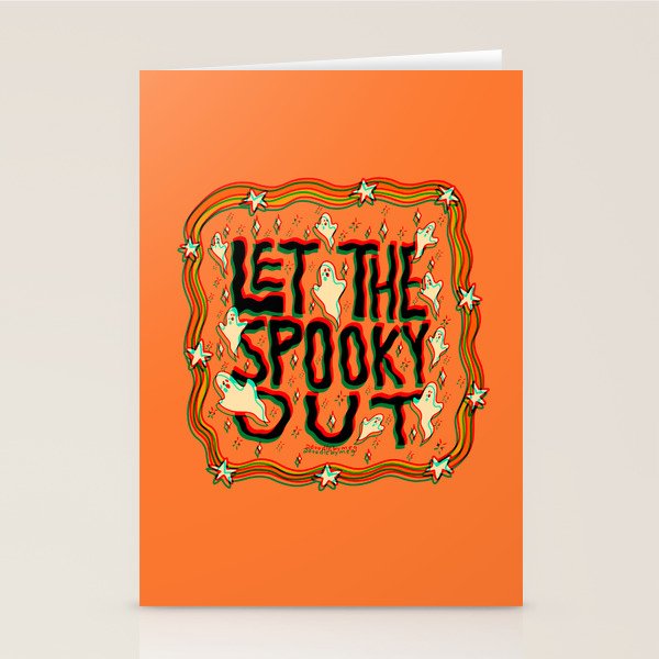 Let the Spooky Out in 3D Stationery Card Gallery Image 2