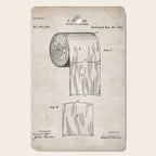 Toilet Paper Patent - Bathroom Art - Antique Cutting Board Gallery Image 1