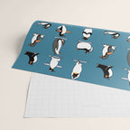 Penguin Yoga Wrapping Paper Gallery Image 2