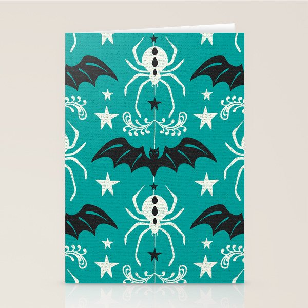 Night Creatures - Teal Stationery Card Gallery Image 2