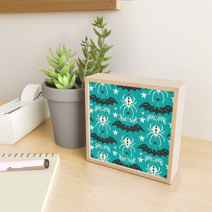 Night Creatures - Teal Mini Art Print Gallery Image 2