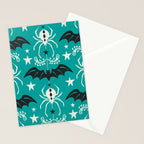 Night Creatures - Teal Stationery Card Gallery Image 2