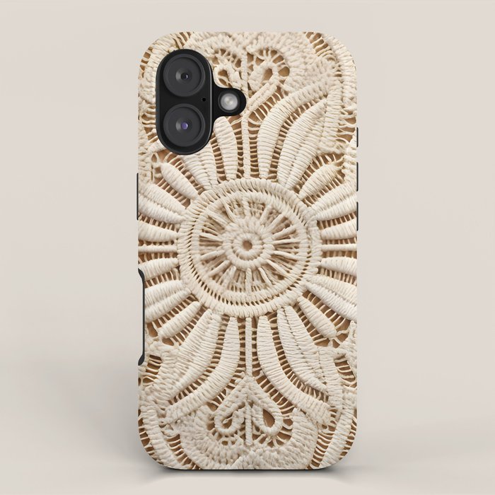 Boho Chic Macrame Mandala iPhone Case Gallery Image 1
