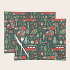 Seasons Greetings - Camping Christmas Placemat Gallery Image 1