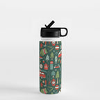 Seasons Greetings - Camping Christmas Water Bottle Gallery Image 1