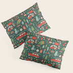 Seasons Greetings - Camping Christmas Pillow Sham Gallery Image 3