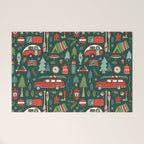 Seasons Greetings - Camping Christmas Welcome Mat Gallery Image 1