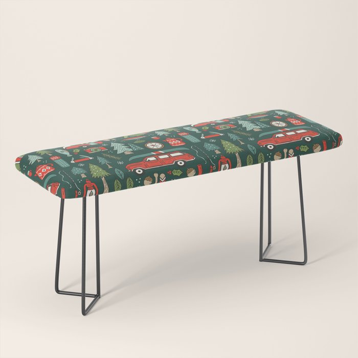 Seasons Greetings - Camping Christmas Bench Gallery Image 1