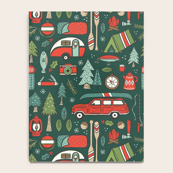 Seasons Greetings - Camping Christmas Notebook Gallery Image 4