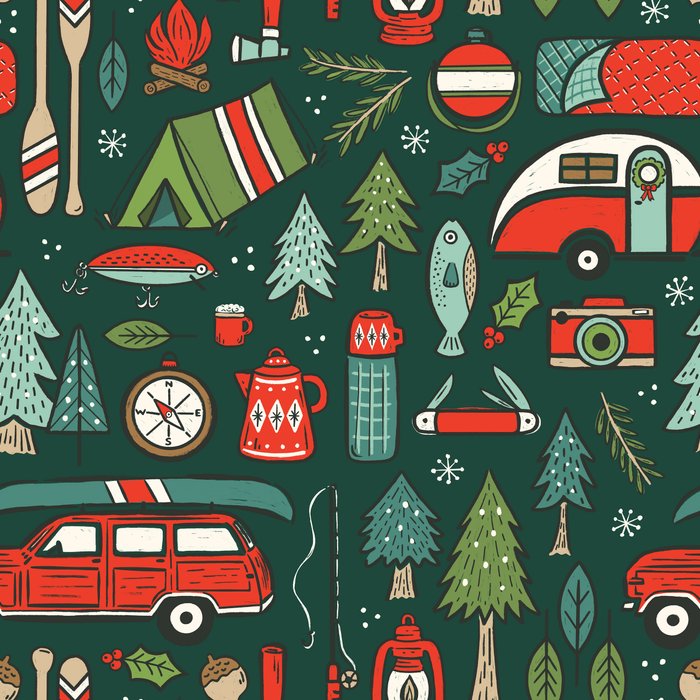Seasons Greetings - Camping Christmas Coffee Mug Gallery Image 2