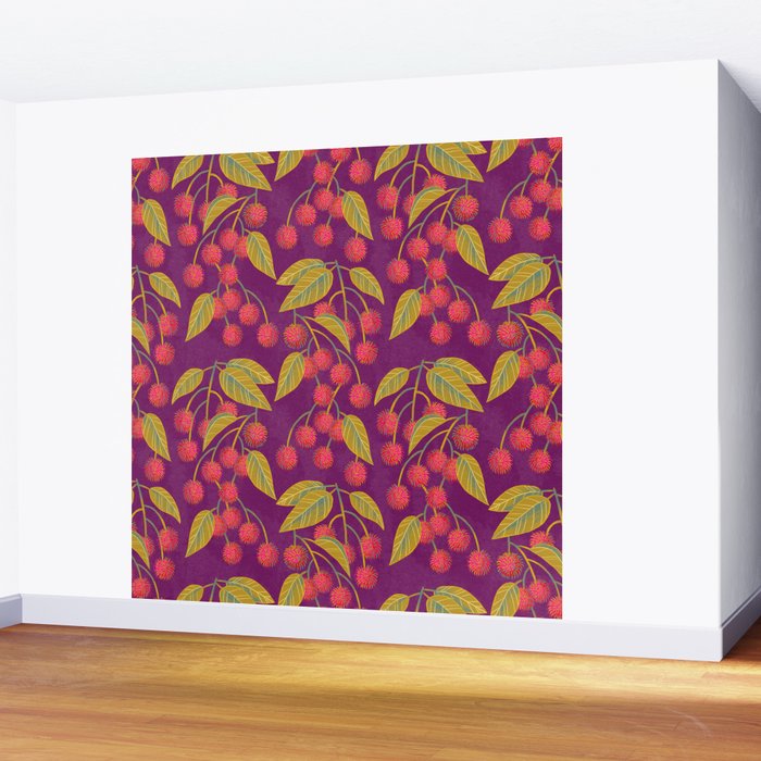 Rambutan Fruit Wall Mural Gallery Image 2