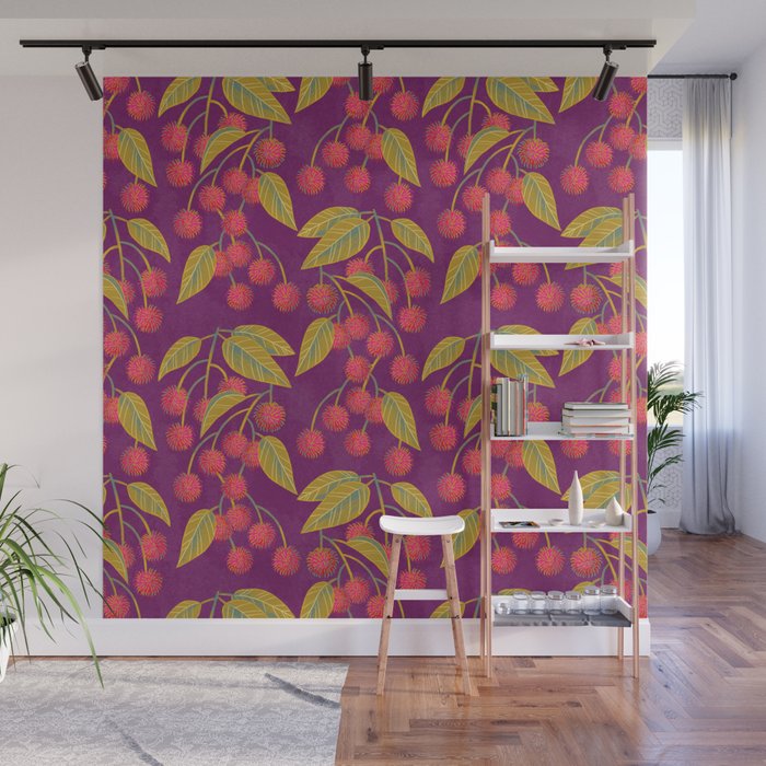 Rambutan Fruit Wall Mural Gallery Image 1