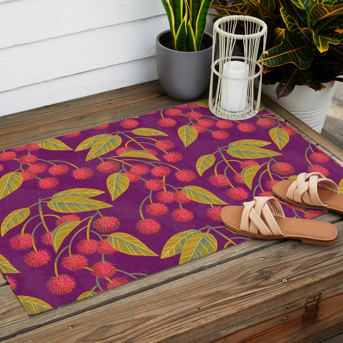 Rambutan Fruit Outdoor Rug Gallery Image 2