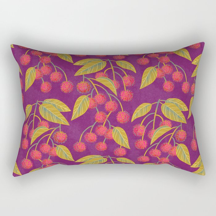 Rambutan Fruit Rectangular Pillow Gallery Image 1