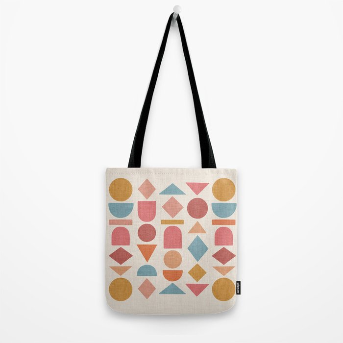 Geo Mod Shapes - Light Tote Bag Gallery Image 2