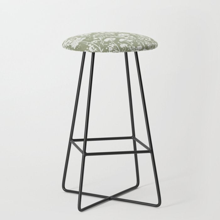 Sage Bloom in Floral Stool Gallery Image 1