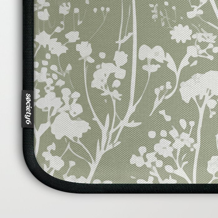 Sage Bloom in Floral Laptop Sleeve Gallery Image 3