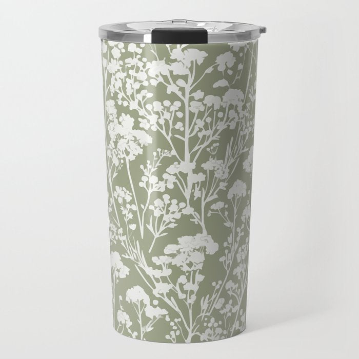 Sage Bloom in Floral Travel Mug Gallery Image 1