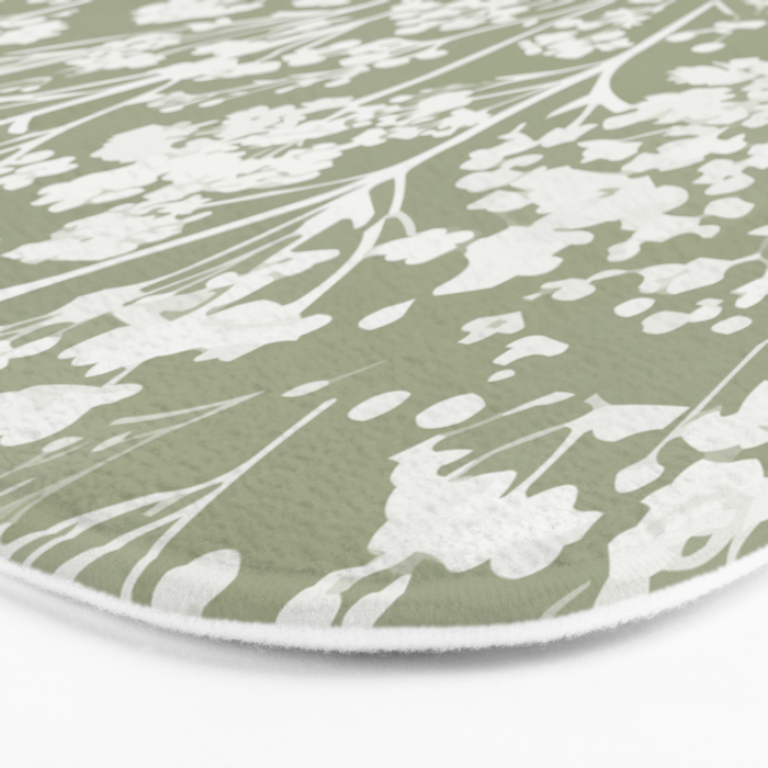 Sage Bloom in Floral Bath Mat Gallery Image 3
