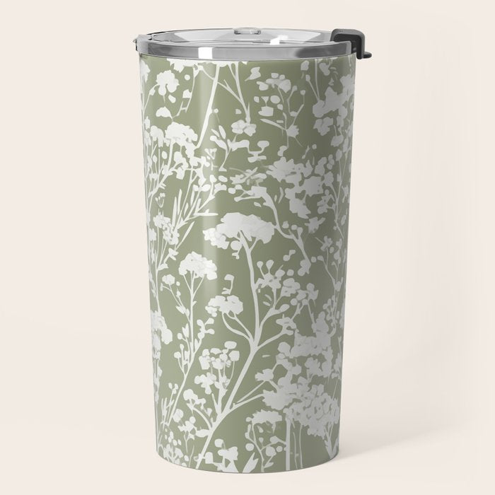 Sage Bloom in Floral Travel Mug Gallery Image 2
