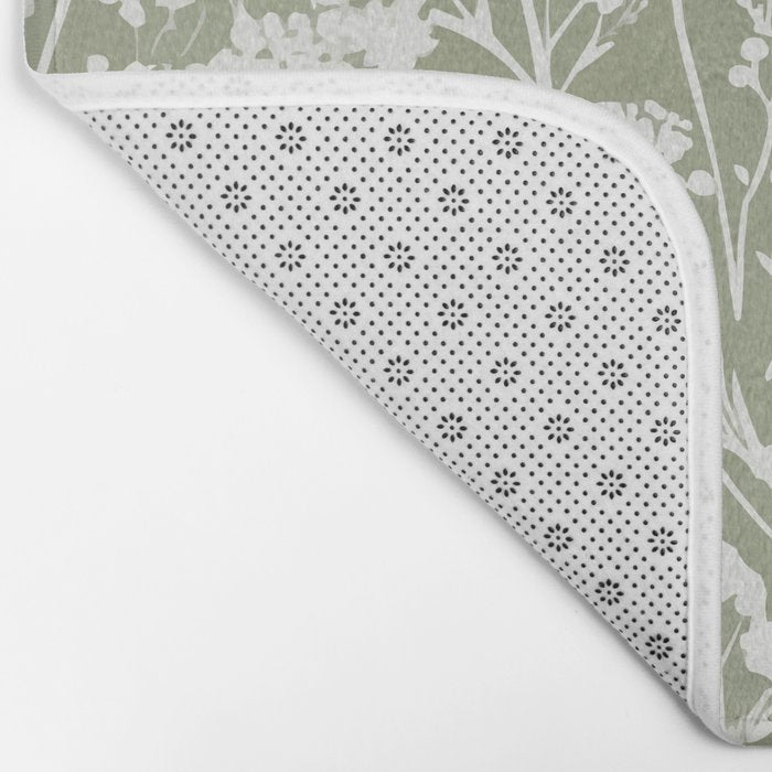 Sage Bloom in Floral Bath Mat Gallery Image 2