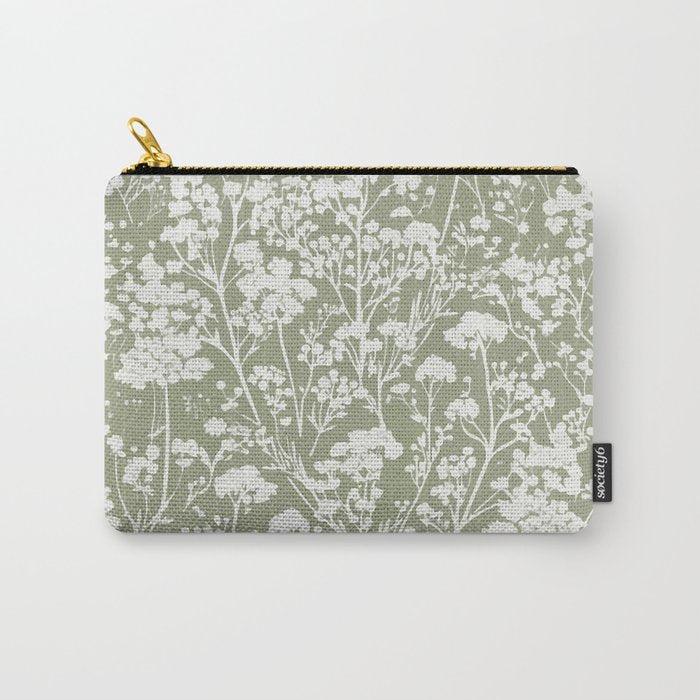 Sage Bloom in Floral Carry All Pouch Gallery Image 1