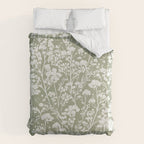 Sage Bloom in Floral Duvet Cover Gallery Image 6