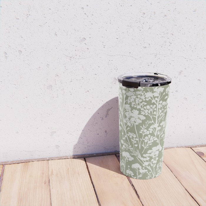 Sage Bloom in Floral Travel Mug Gallery Image 4