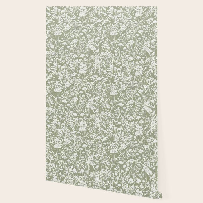 Sage Bloom in Floral Wallpaper Gallery Image 2
