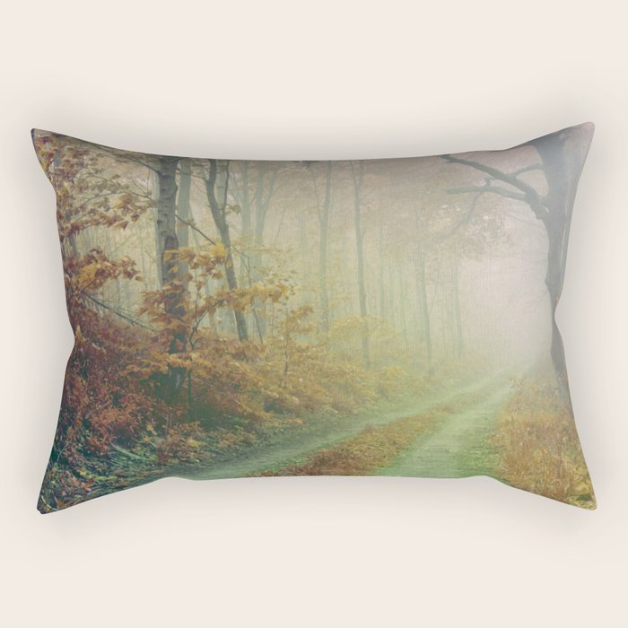 Autumn Road Rectangular Pillow Gallery Image 1