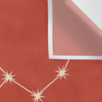 Virgo Zodiac Star Constellation Line Art Red Wall Tapestry Gallery Image 3