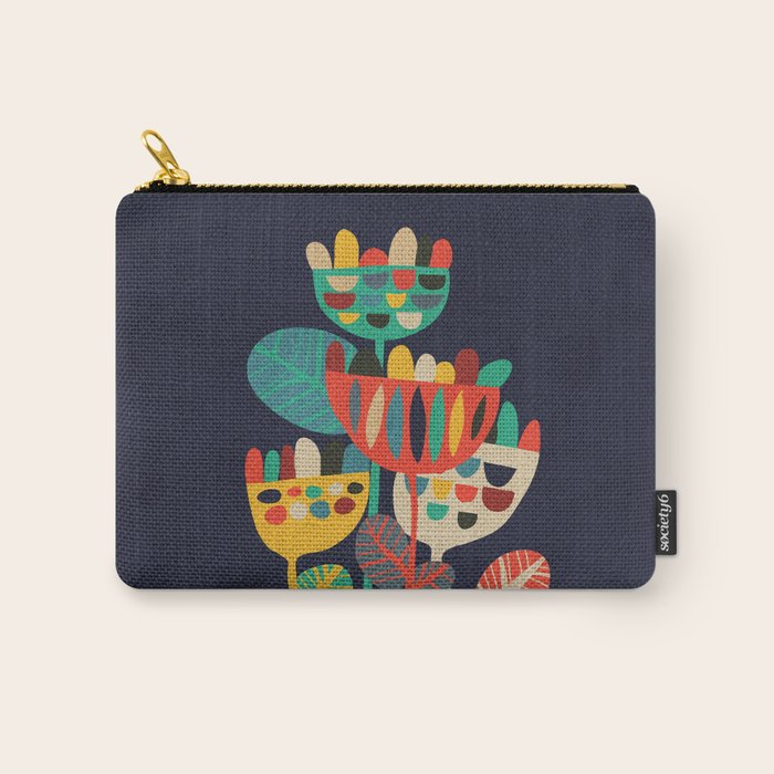 Wild Flowers Carry All Pouch Gallery Image 1
