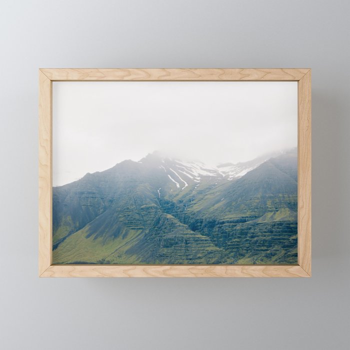 Misty Mountain, Iceland Landscape Photography Mini Art Print Gallery Image 1