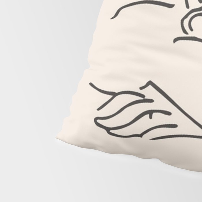 Henri Matisse 'La Femme' Female Nude Figurative Line Art Pillow Sham Gallery Image 4