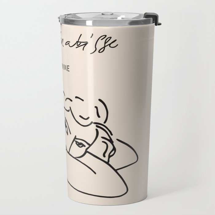 Henri Matisse 'La Femme' Female Nude Figurative Line Art Travel Mug Gallery Image 2